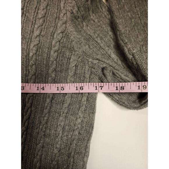 Eddie Bauer Gray knit sweater Size L - Picture 3 of 6